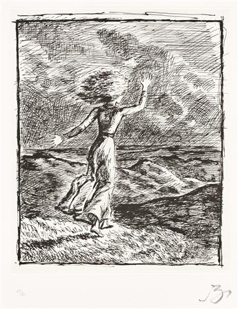 BALTHASAR KLOSSOWSKI DE ROLA (BALTHUS) Fifteen Lithographs for Wuthering Heights.